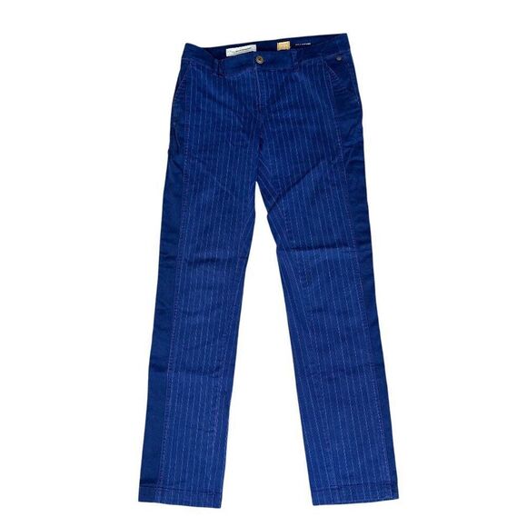 Anthro Pilcro and the Letterpresss The Hyphen 26 navy pinstripe - Picture 1 of 5